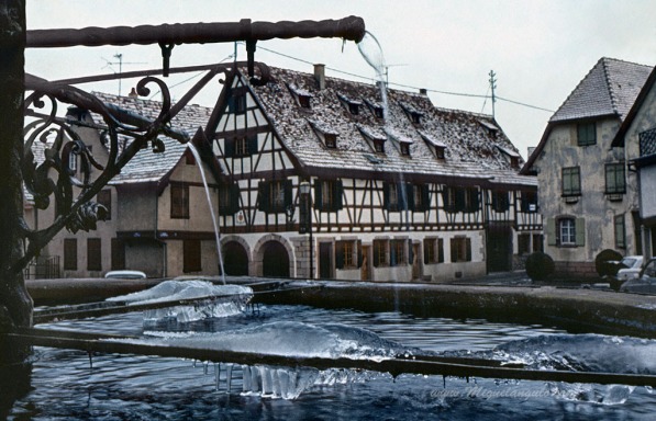 Dambach (Bas Rhin) hiver 1982